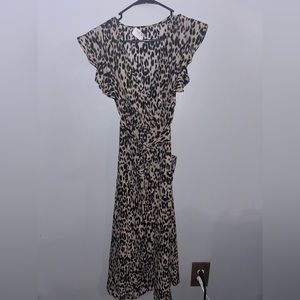 Cheetah midi dress